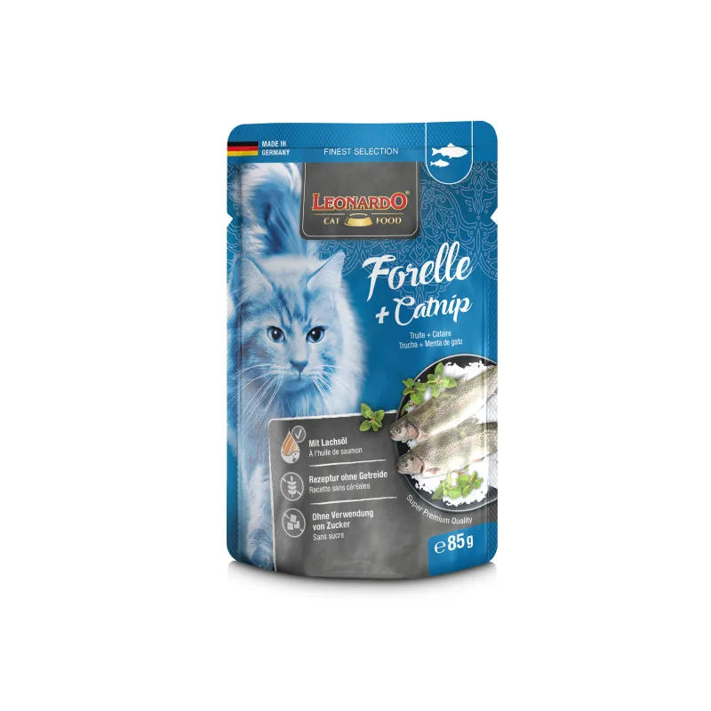 Leonardo Trota + erba gatta 85 gr. (Bustina)