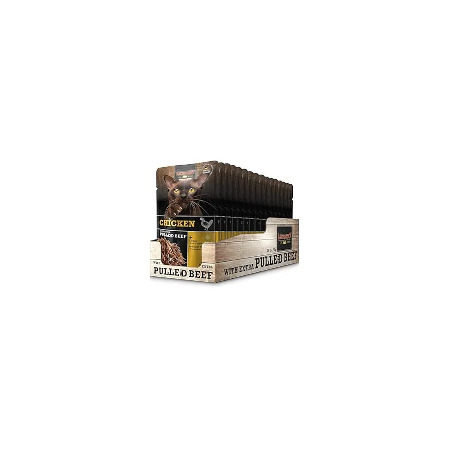 Leonardo Pollo con sfilaccetti di carne al manzo 16 x 70 gr.